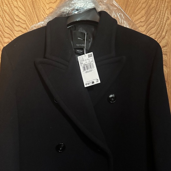 NEW with Tags Mango Double Breasted Wool Blend Coat - Picture 8 of 8